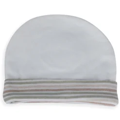 Baby Moo Forest Lion Organic Soft Cotton Cap - White