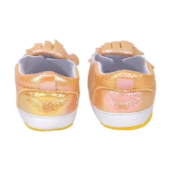 Baby Moo Frill Partywear Anti-Skid Slip-On Booties - Gold