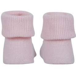 Baby Moo Frog And Rabbit 3D Rattle Anti-Skid Socks Booties Pack of 2 - White, Pink
