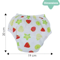 Baby Moo Fruity Reusable Cloth Training Diaper Panty - Multicolour