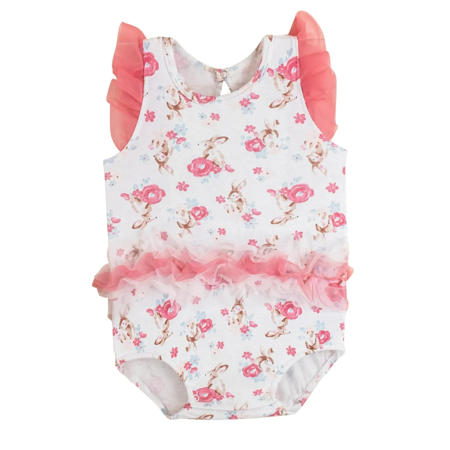 Baby Moo Garden Gift Set 3 Piece With Bodysuit, Socks And Headband - Pink, White