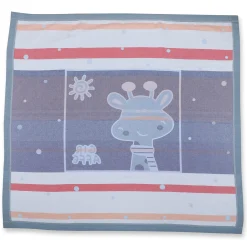 Baby Moo Giraffe All Season Medium Muslin Blanket - Blue