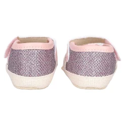 Baby Moo Glittery Partywear Bow Velcro Strap Anti-Skid Sandals - Pink