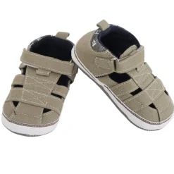 Baby Moo Green Velcro Booties