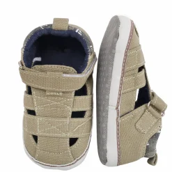 Baby Moo Green Velcro Booties