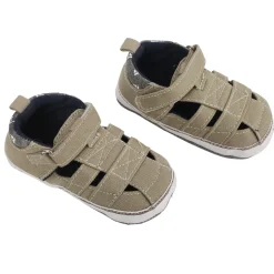 Baby Moo Green Velcro Booties