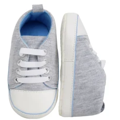 Baby Moo Grey Lace Up Sneakers