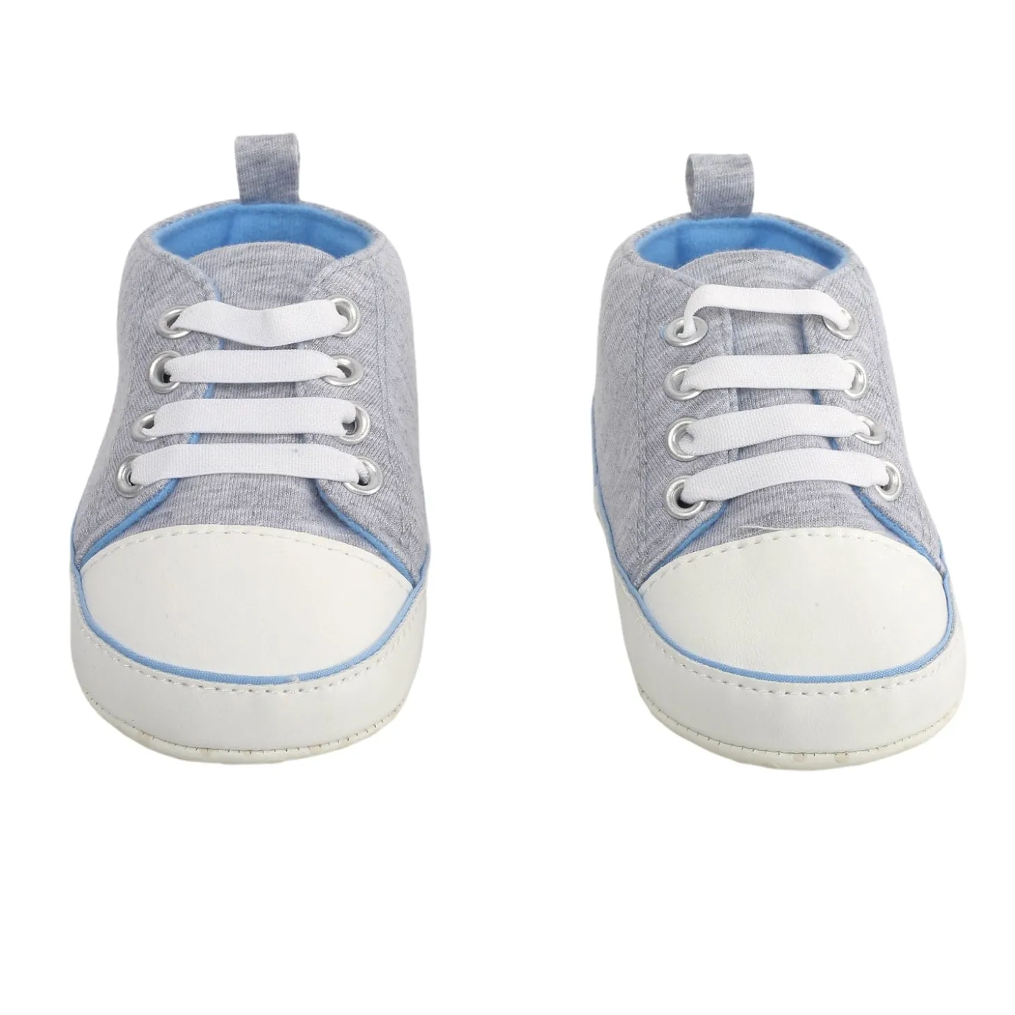 Baby Moo Grey Lace Up Sneakers