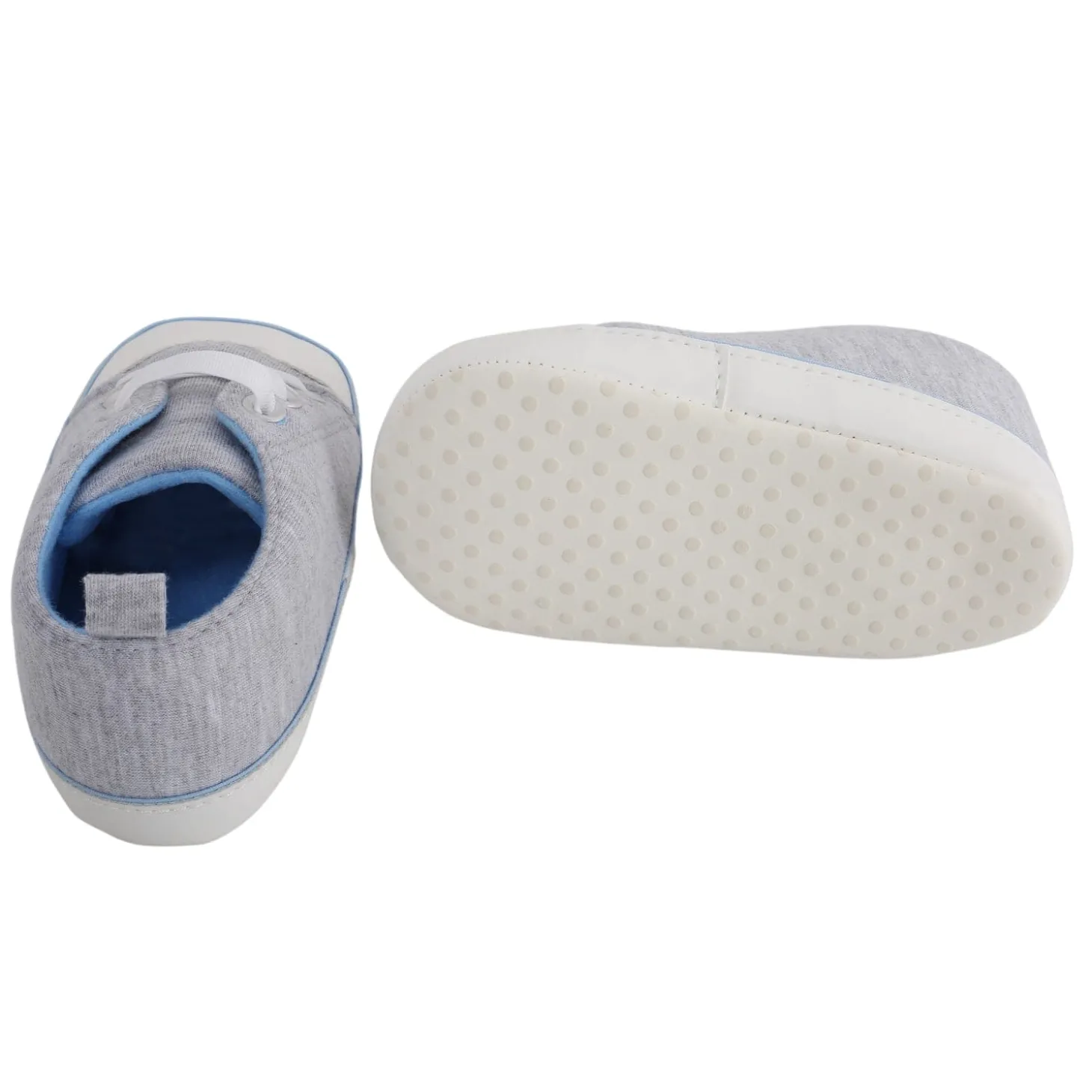 Baby Moo Grey Lace Up Sneakers