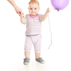 Baby Moo Grey Velcro Sneakers