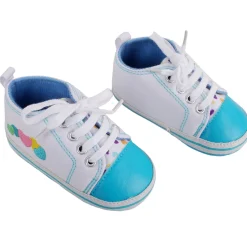 Baby Moo Hearts Blue Sneakers