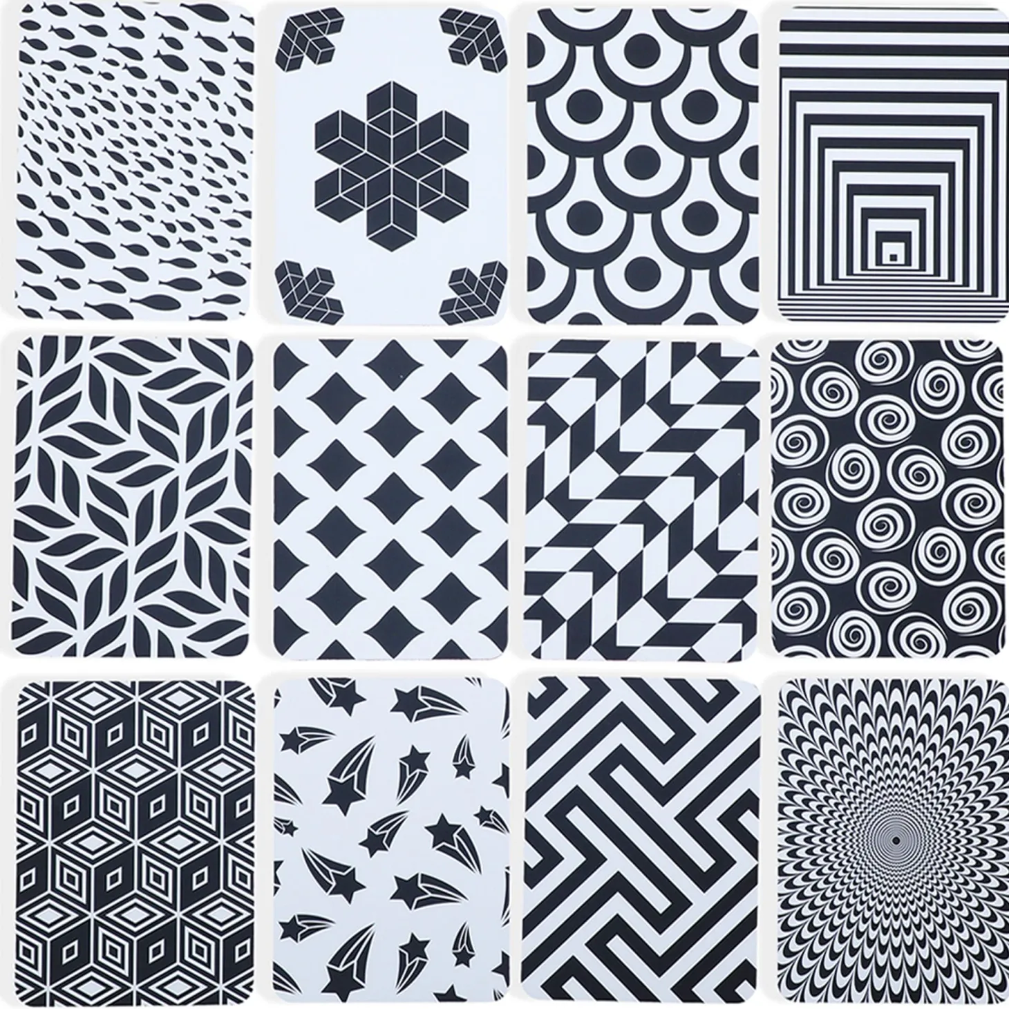Baby Moo High Contrast Flash Cards Pack of 12 - Patterns