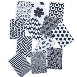 Baby Moo High Contrast Flash Cards Pack of 6 - Patterns