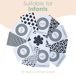 Baby Moo High Contrast Flash Cards Pack of 12 - Patterns