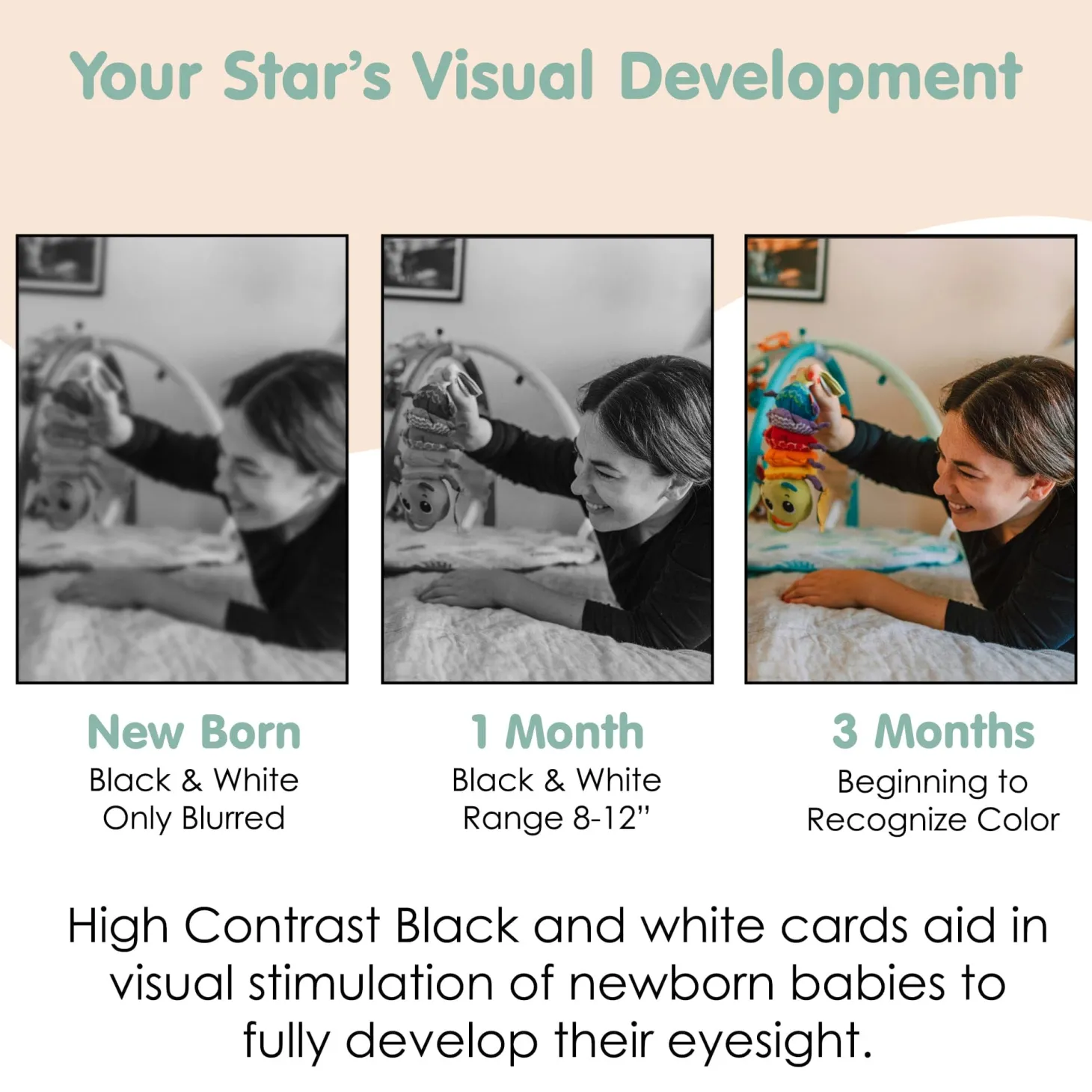 Baby Moo High Contrast Flash Cards Pack of 12 - Patterns