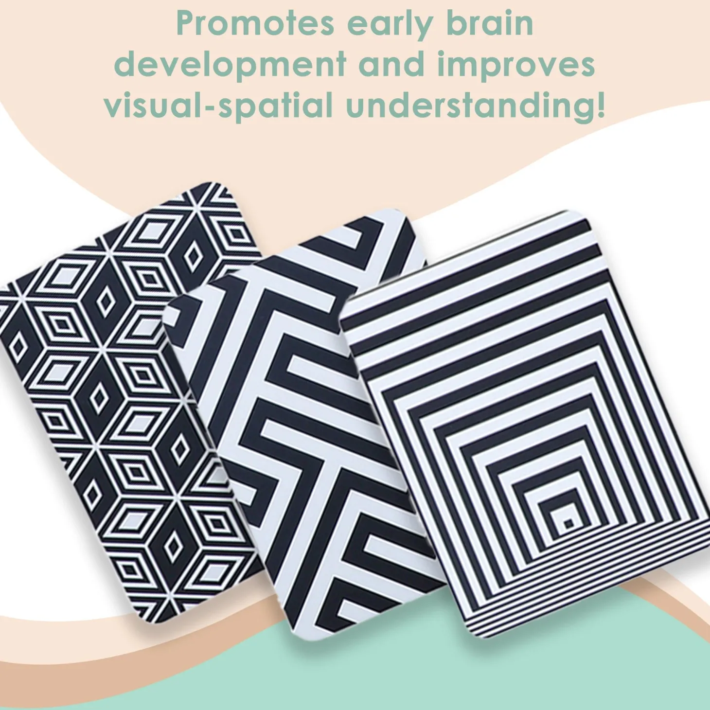 Baby Moo High Contrast Flash Cards Pack of 12 - Patterns