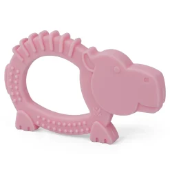 Baby Moo Hippo Soothing Silicon Teether BPA And Toxin Free - Pink