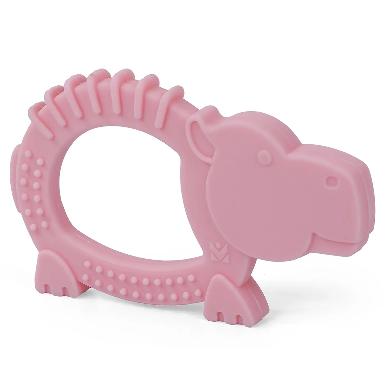 Baby Moo Hippo Soothing Silicon Teether BPA And Toxin Free - Pink
