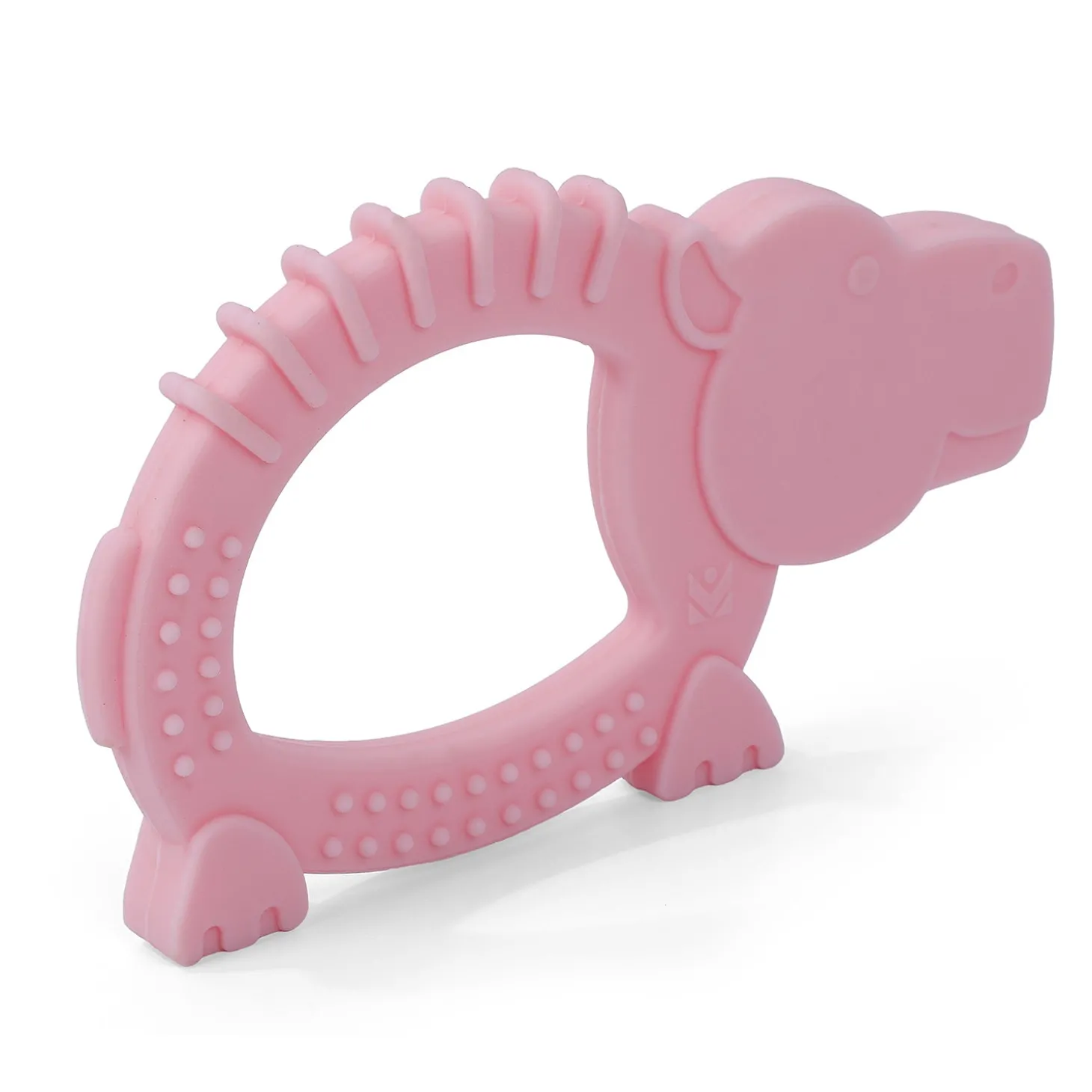 Baby Moo Hippo Soothing Silicon Teether BPA And Toxin Free - Pink