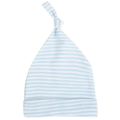 Baby Moo I Love Daddy Knotted Infants Ultra Soft 100% Cotton All Season Pack of 3 Caps - Blue
