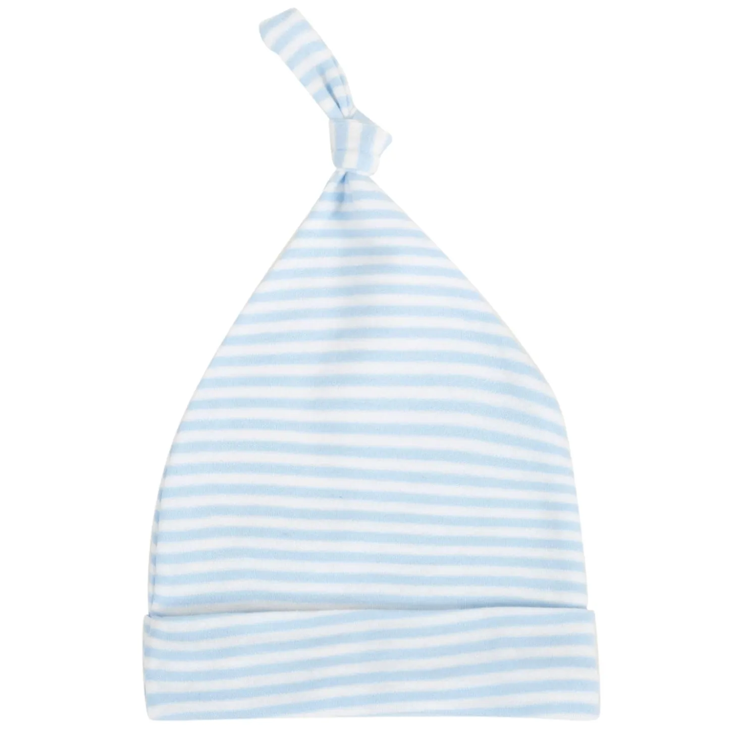 Baby Moo I Love Daddy Knotted Infants Ultra Soft 100% Cotton All Season Pack of 3 Caps - Blue