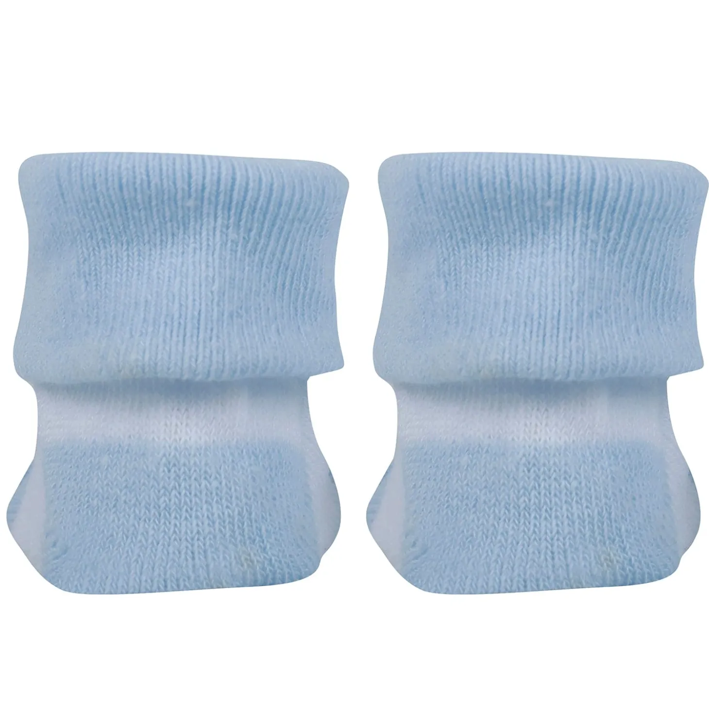 Baby Moo I Love Mommy Printed Elegent Socks Booties Pack of 2 - Blue