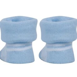 Baby Moo I Love Mommy Printed Elegent Socks Booties Pack of 2 - Blue
