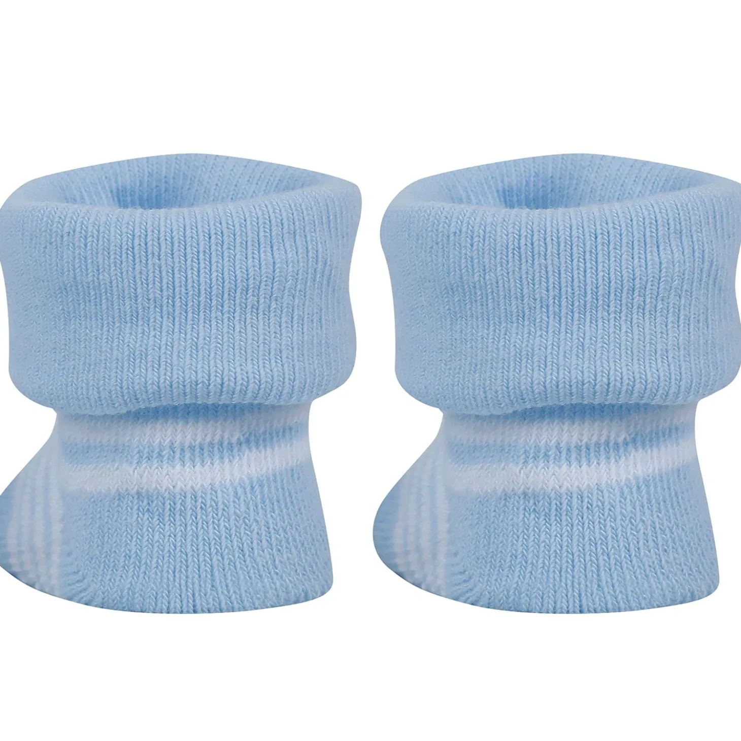 Baby Moo I Love Mommy Printed Elegent Socks Booties Pack of 2 - Blue