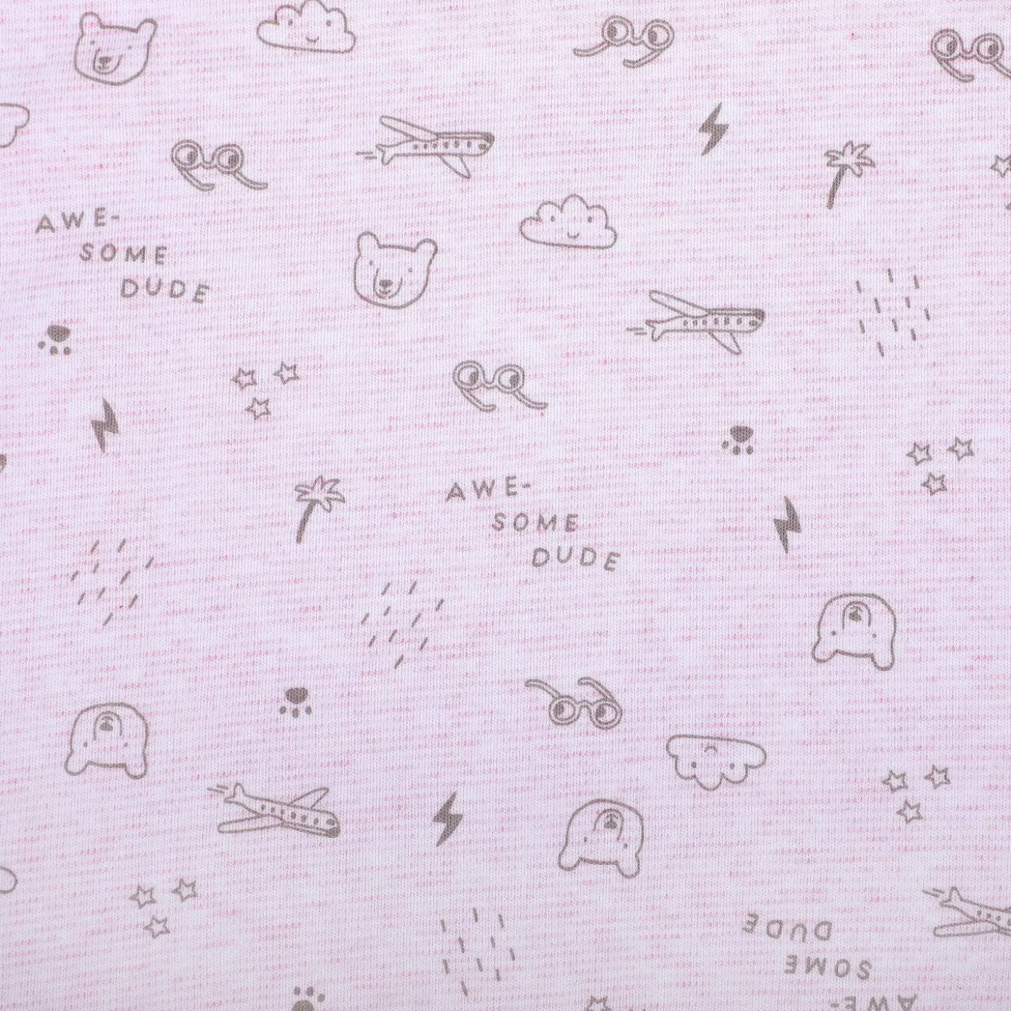 Baby Moo Jet Set Doggo Soft Reversible Wrapper - Pink