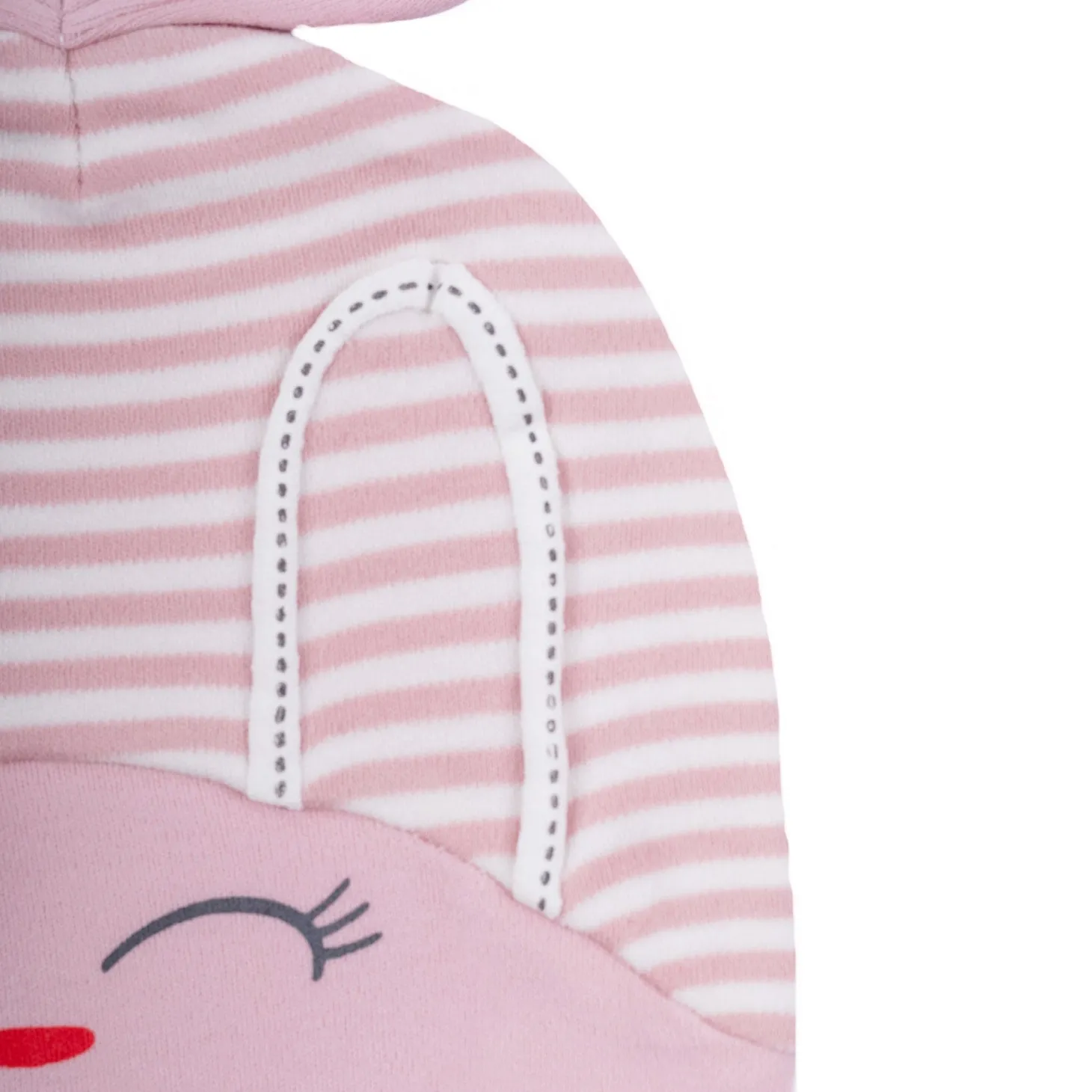Baby Moo Jolly Kitty All Season Stretchable Hosiery Warm 3D Beanie Cap - Pink