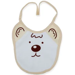 Baby Moo Junior Teddy Pack Of 2 Adjustable Tie Knot Cotton Bibs - Pink