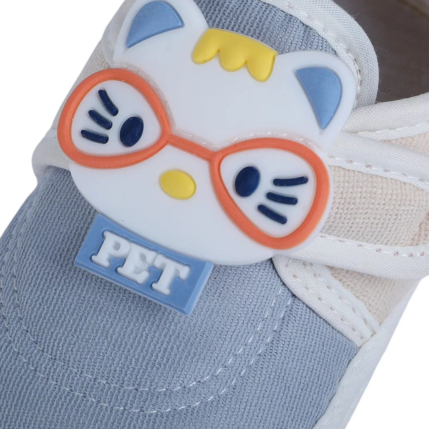 Baby Moo Kitty Love Soft Sole Anti-Slip Booties - Blue