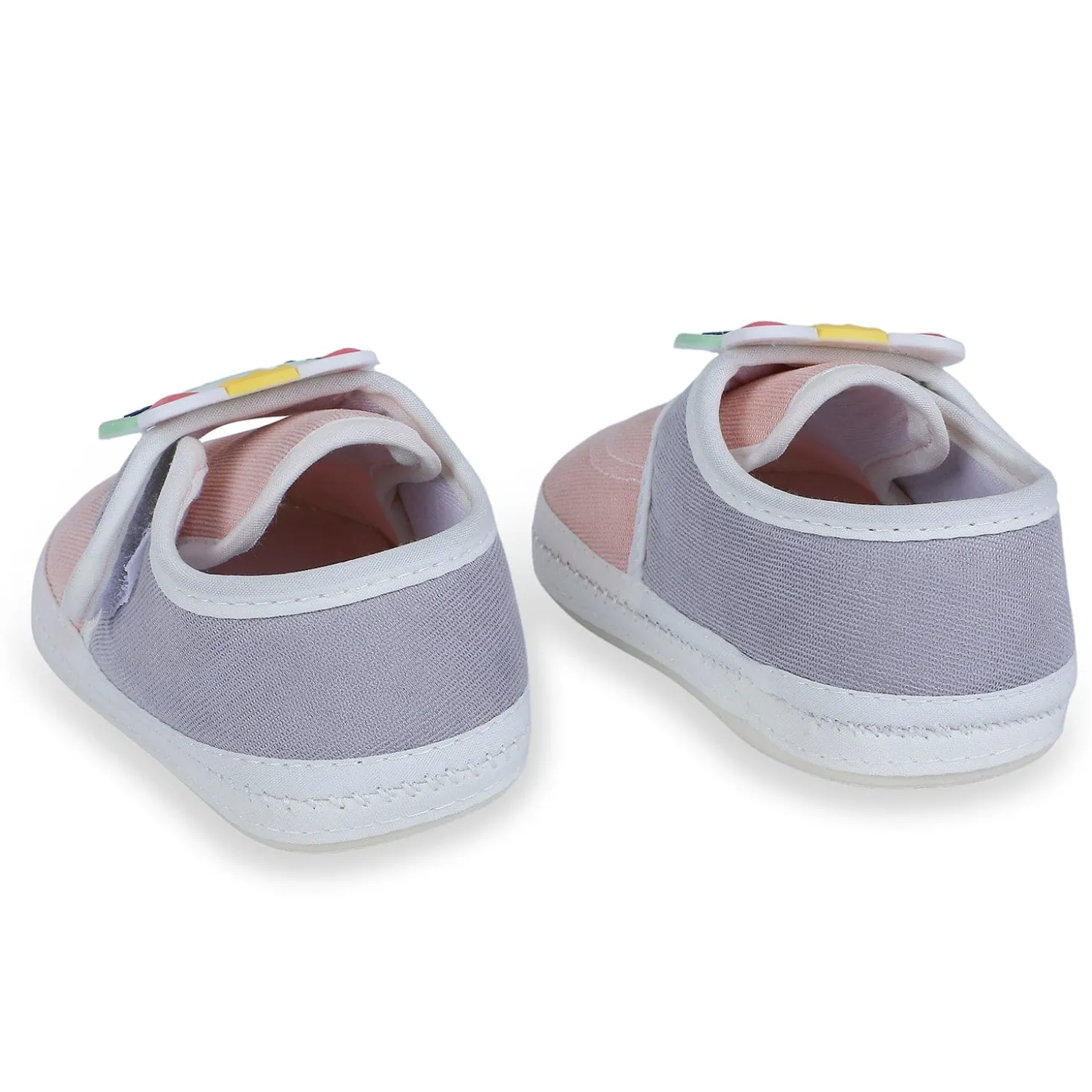 Baby Moo Kitty Love Soft Sole Anti-Slip Booties - Pink