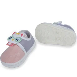 Baby Moo Kitty Love Soft Sole Anti-Slip Booties - Pink