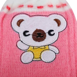 Baby Moo Koala Breathable Beanie Warm Knitted Woollen Cap - Pink