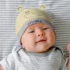 Baby Moo Lazy Snail Organic Soft Cotton Cap - Yellow
