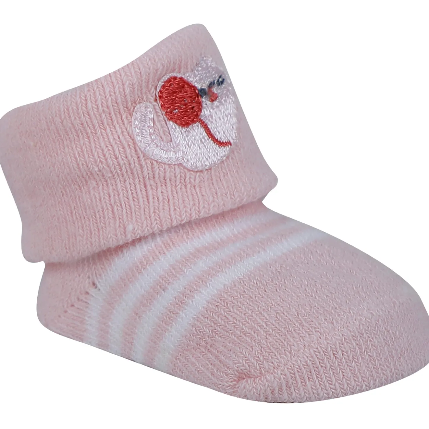 Baby Moo Leopard Printed Elegent Socks Booties Pack of 2 - Pink