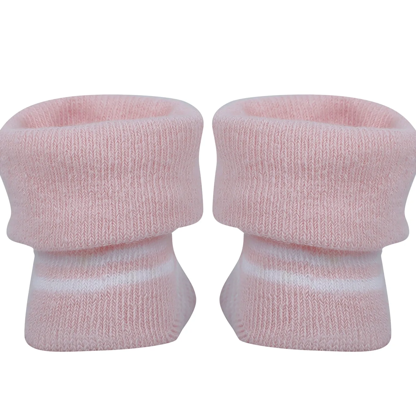 Baby Moo Leopard Printed Elegent Socks Booties Pack of 2 - Pink