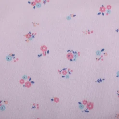 Baby Moo Little Bunny Cotton 2 Pack Buttoned Feeding Bibs - Pink