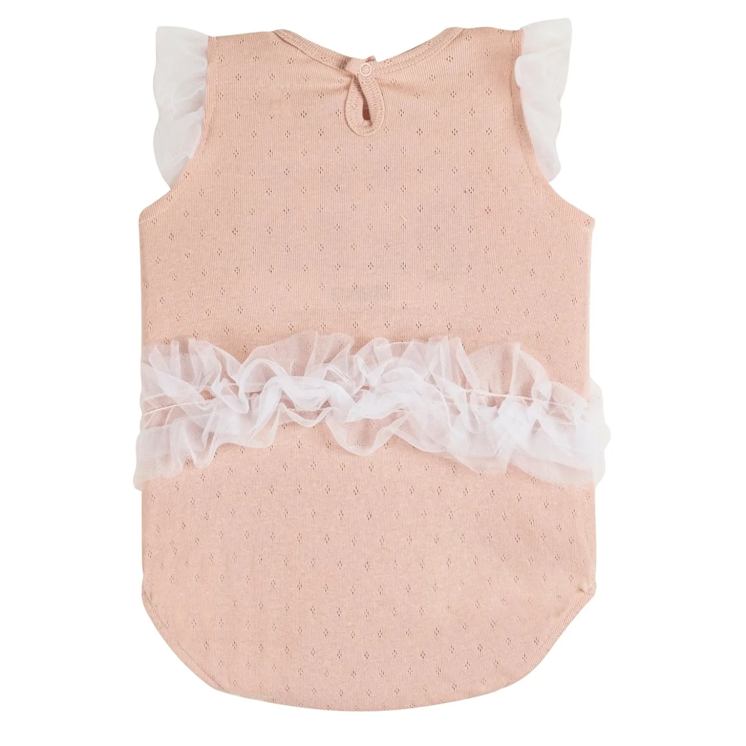 Baby Moo Little Frilly Princess Gift Set 3 Piece With Bodysuit, Socks And Headband - Peach