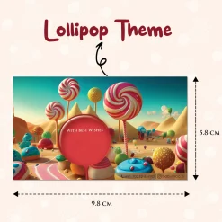 Baby Moo Lollipop 40 Gift Card Pack Personalised Wish Tags - Multicolour