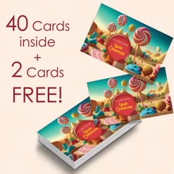 Baby Moo Lollipop 40 Gift Card Pack Personalised Wish Tags - Multicolour