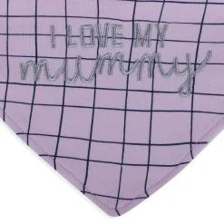Baby Moo Love Mummy Cotton 3 Pack Bandana Bibs - Pink