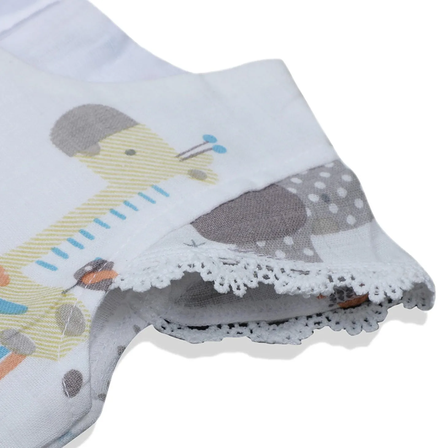 Baby Moo Magical World Bow Detail Short Sleeves Muslin Dress - Yellow