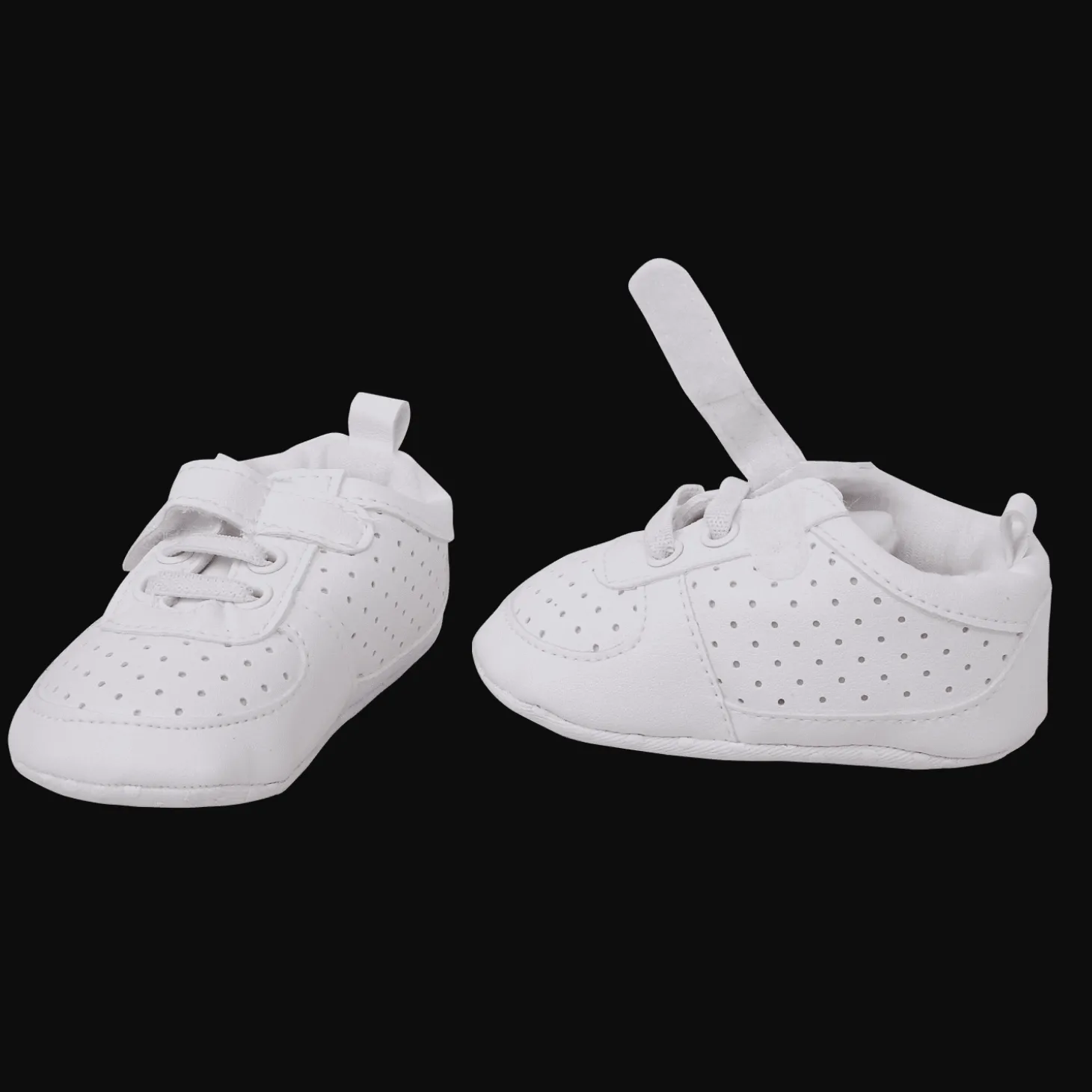 Baby Moo Matte White Sneakers