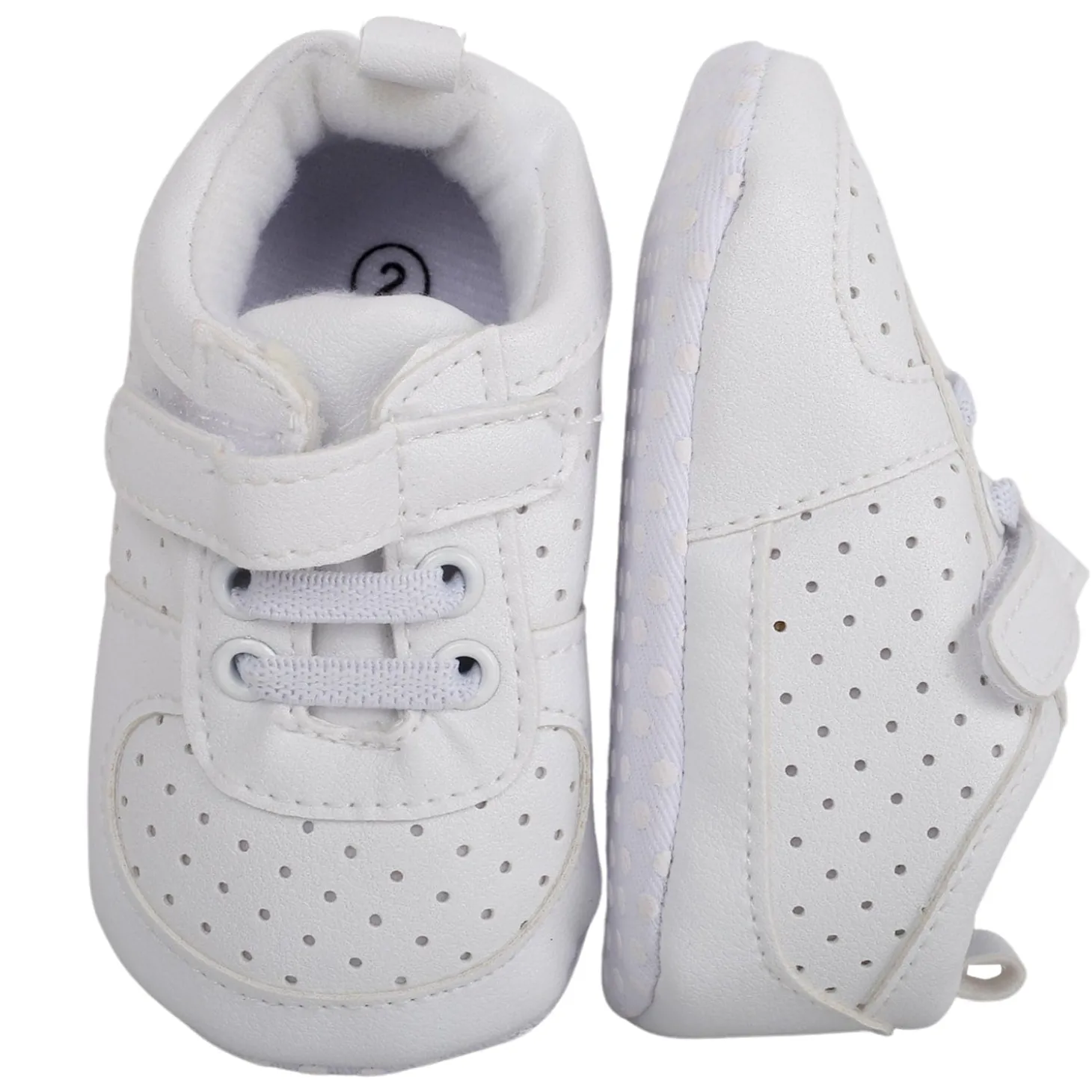 Baby Moo Matte White Sneakers