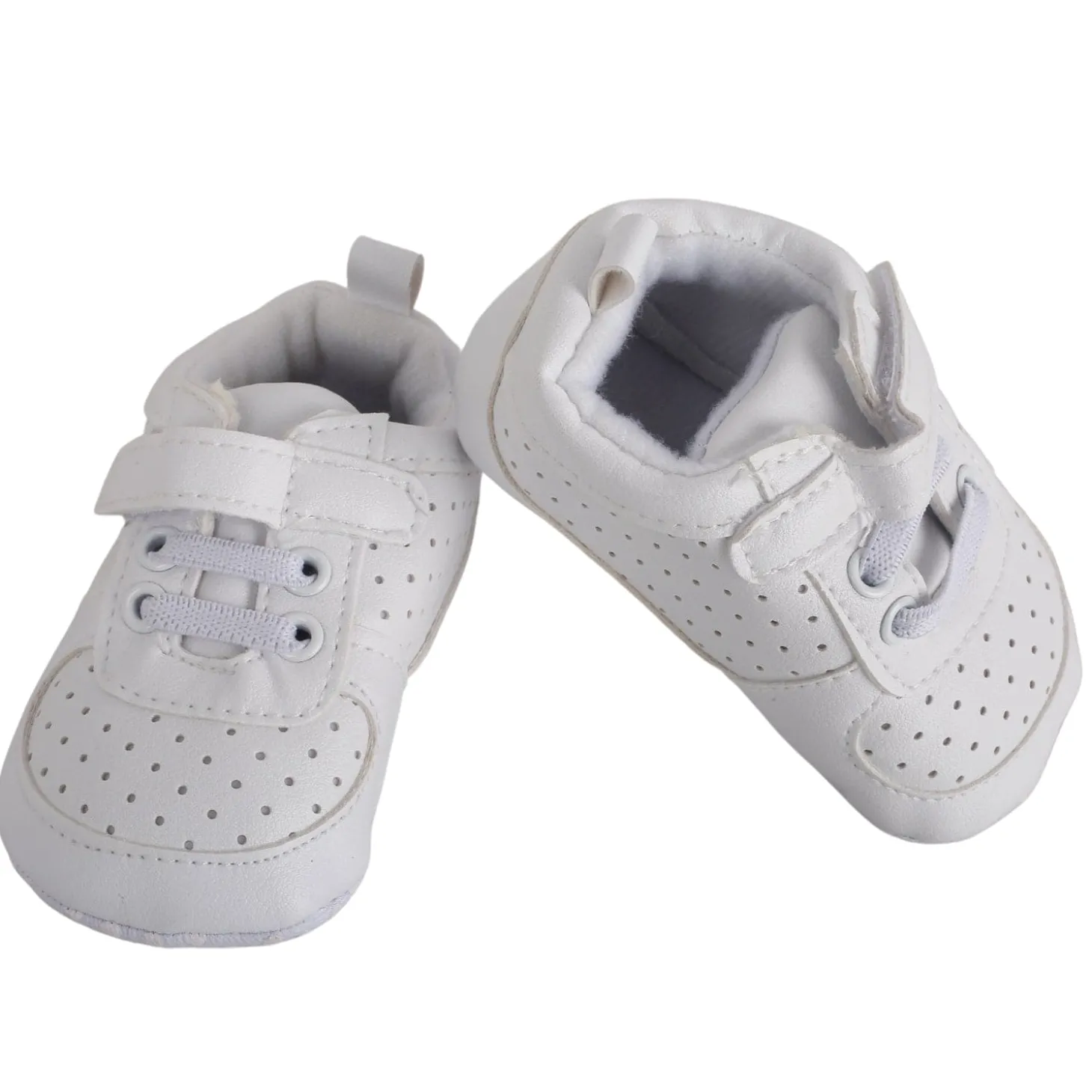 Baby Moo Matte White Sneakers