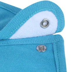 Baby Moo Mommy's Hero Racer Cotton 2 Pack Buttoned Feeding Bibs - Blue