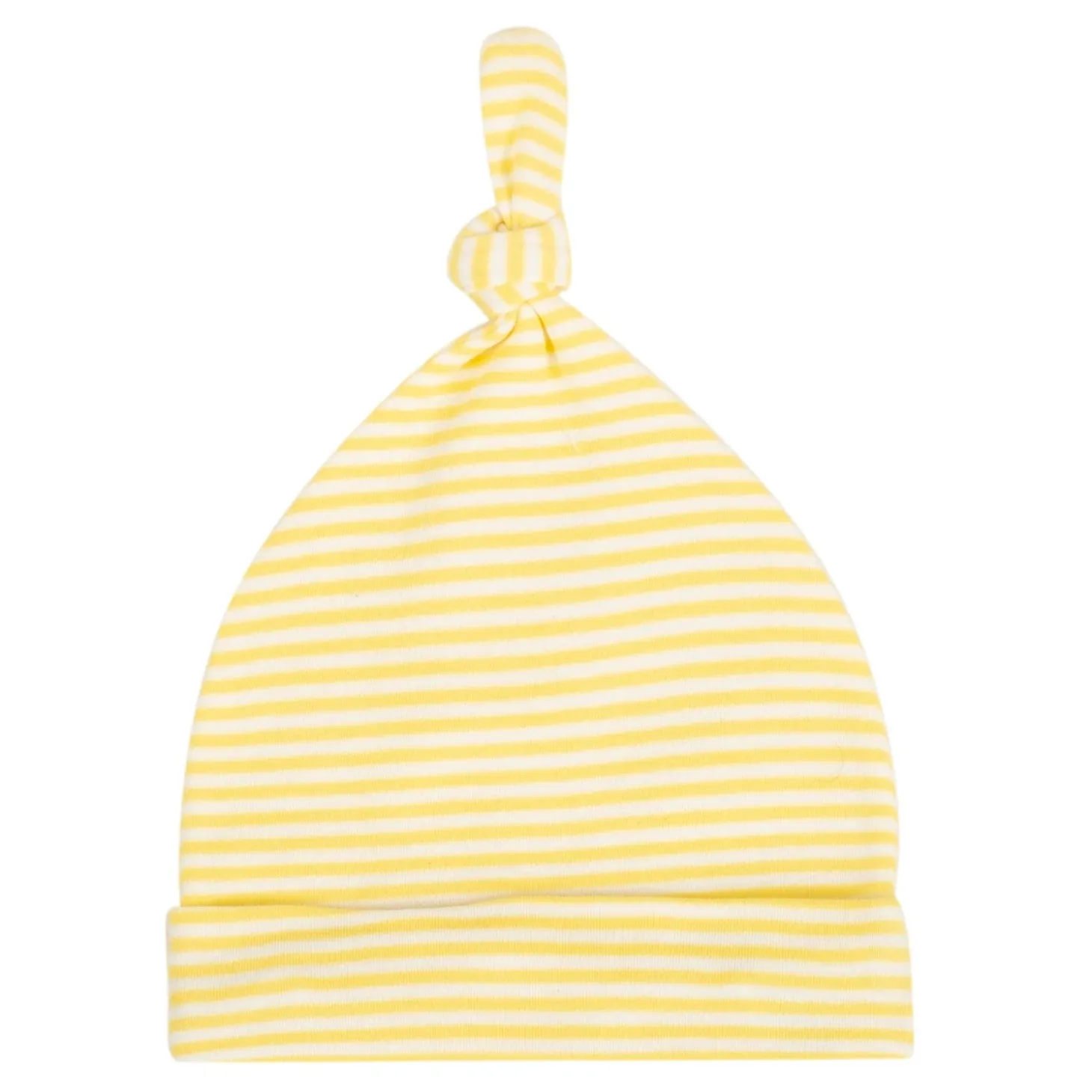 Baby Moo Mommy's Little Sunshine Knotted Infants Ultra Soft 100% Cotton All Season Pack of 3 Caps - Yellow