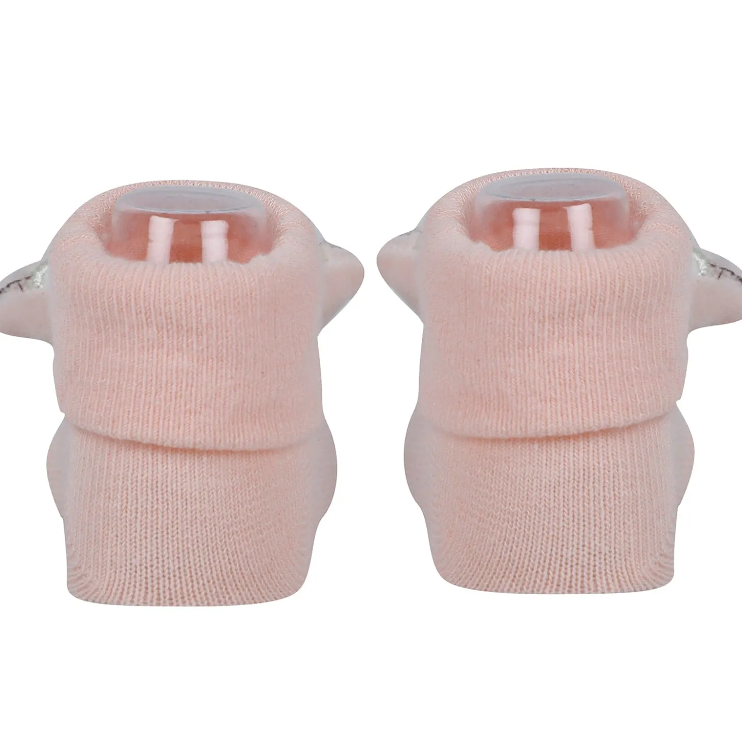 Baby Moo Monkey 3D Rattle Anti-Skid Socks Booties Pack of 2 - Multicolour